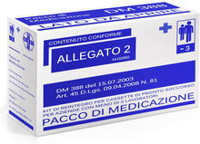 Carica l'immagine nel visualizzatore di Gallery, Ensemble De Remise en Vigueur Clos 2 Colis Pansement pour Boîte Prêt Secours Azi