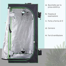 Carica l'immagine nel visualizzatore di Gallery, Hydroponic Cultivation Tent in Mylar and Oxford 600D to Reflect Light G