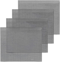 Carica l'immagine nel visualizzatore di Gallery, Ensemble De 4 Grill BBQ Mesh Tapis Anti-adhésif BBQ Barbecue Bonnet Tapis Téflon