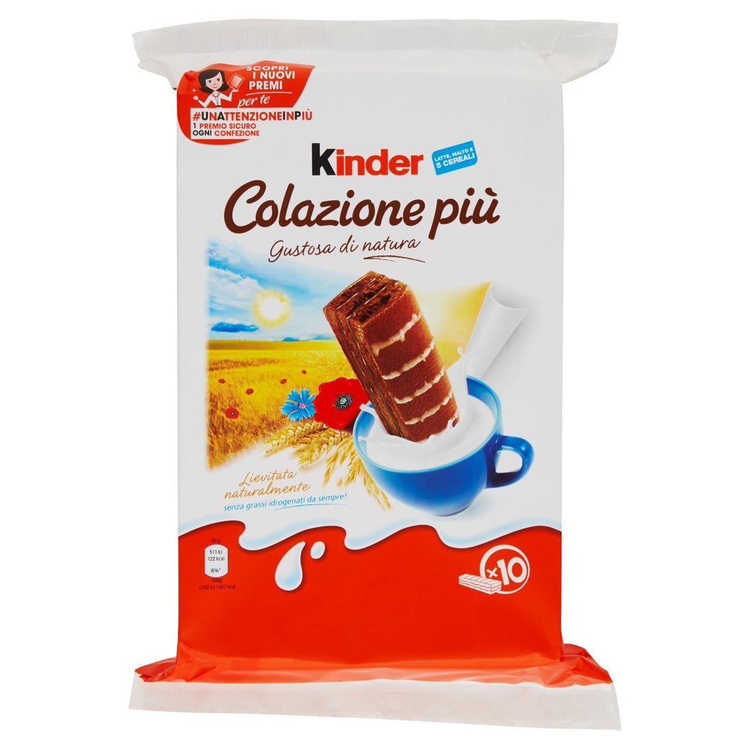 Kinder Colazione Piu' Gr.300X10 x 12 confezioni 120 PZ X CARTONE INTERO