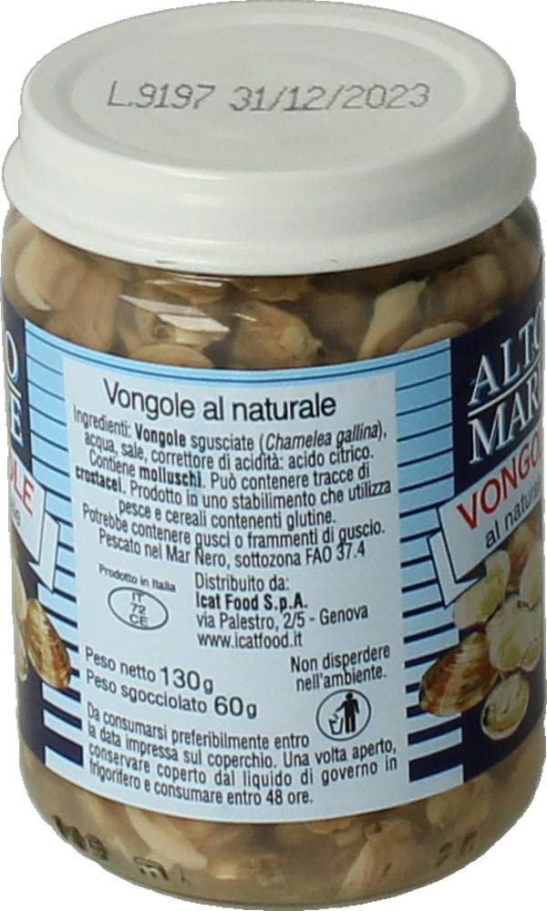 Alto Mare Vongole Al Naturale Gr.130