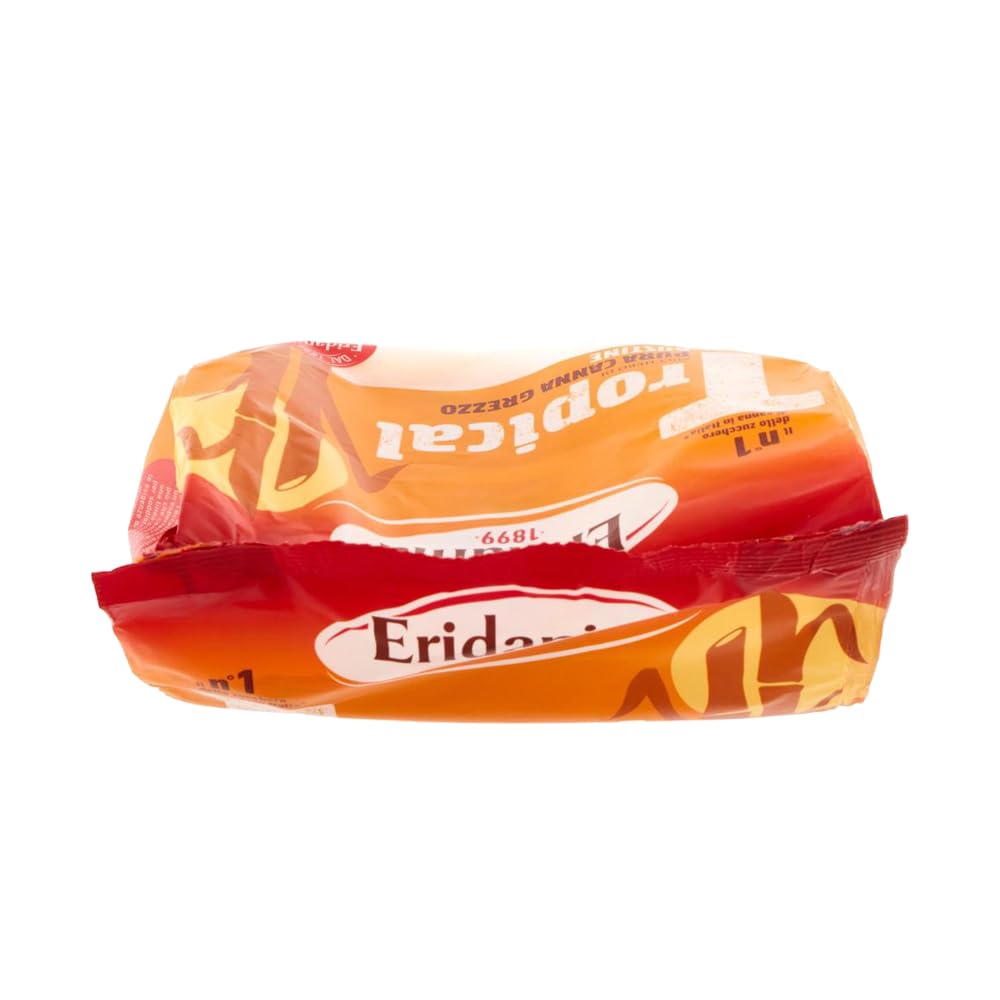 Eridania 1899 Tropical Bustine Monodose di Zucchero di Pura Canna Grezzo - 500g x 6