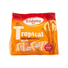 Carica l&#39;immagine nel visualizzatore di Gallery, Eridania 1899 Tropical Bustine Monodose di Zucchero di Pura Canna Grezzo - 500g x 6
