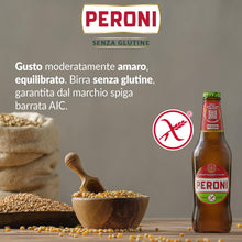 Carica l&#39;immagine nel visualizzatore di Gallery, Peroni Birra Senza Glutine, Cassa Birra con 24 Birre in Bottiglia da 33 cl, 7.92 L, Gusto Moderatamente Amaro, Gradazione Alcolica 4.7% Vol
