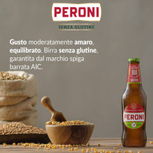 Carica l&#39;immagine nel visualizzatore di Gallery, Peroni Birra Senza Glutine, Cassa Birra con 24 Birre in Bottiglia da 33 cl, 7.92 L, Gusto Moderatamente Amaro, Gradazione Alcolica 4.7% Vol
