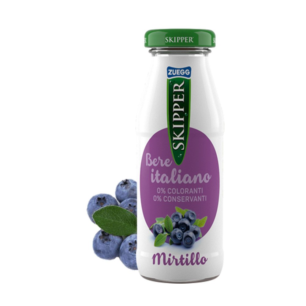 Skipper mirtillo selvatico confezione da 24 bottiglie di vetro da 200 milliliters ciascuna (1000061557)