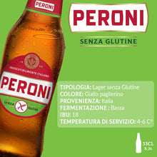 Carica l&#39;immagine nel visualizzatore di Gallery, Peroni Birra Senza Glutine, Cassa Birra con 24 Birre in Bottiglia da 33 cl, 7.92 L, Gusto Moderatamente Amaro, Gradazione Alcolica 4.7% Vol
