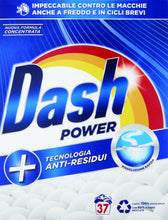 Carica l&#39;immagine nel visualizzatore di Gallery, Dash Detesivo Lavatrice In Polvere 37 Misurini, 1850g
