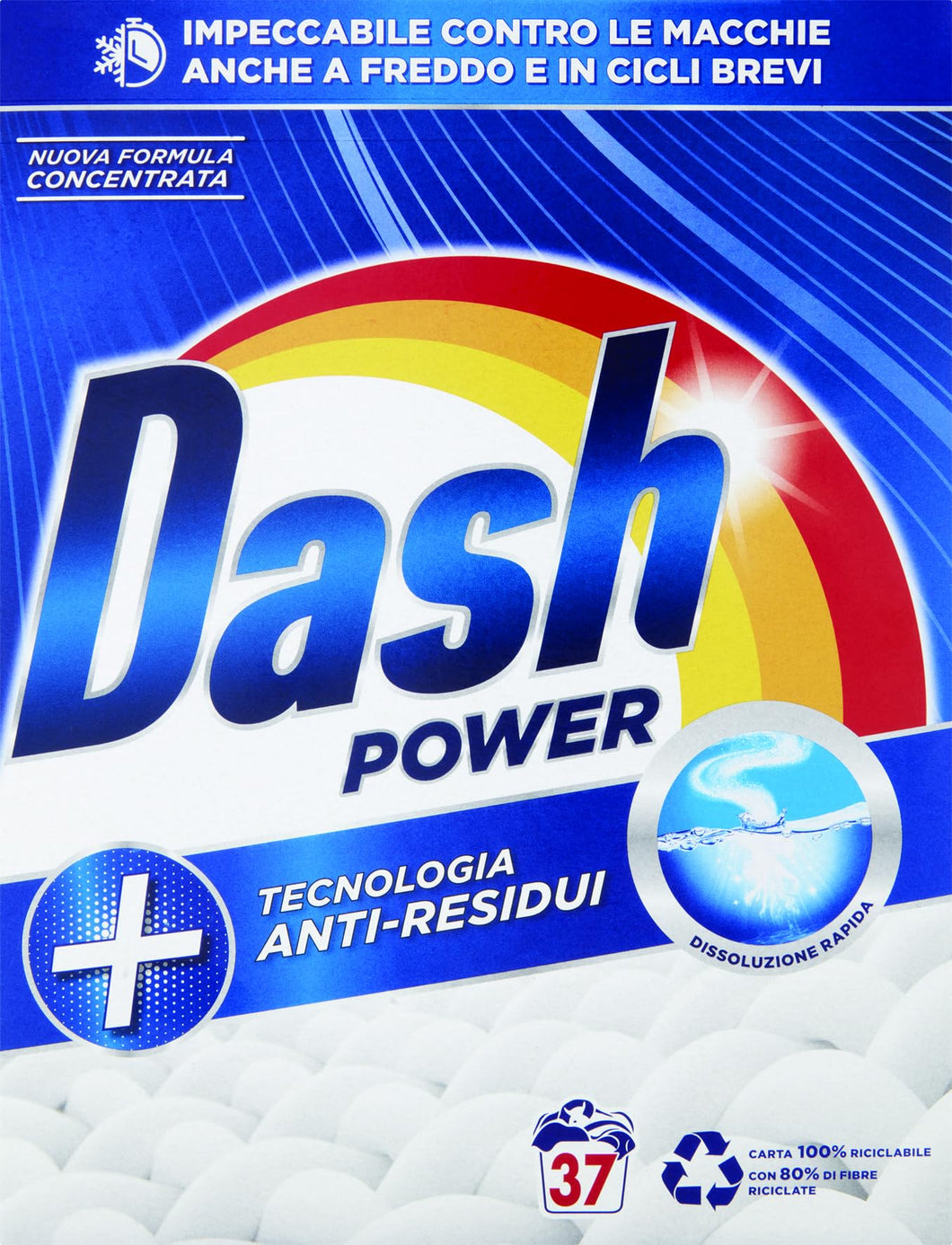 Dash Detesivo Lavatrice In Polvere 37 Misurini, 1850g