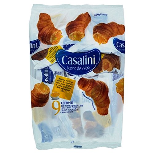 Cornetti alla crema pasticciera casalini gr 50 x 9