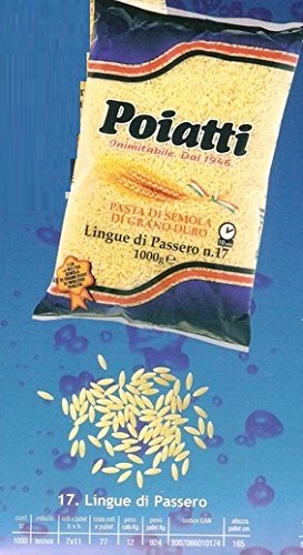 Pasta Poiatti n.17 Lingue di pass kg. 1 X 6  kg 6