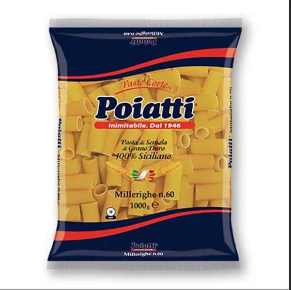 Pasta Poiatti Millerighe n.60 kg. 1 X 6