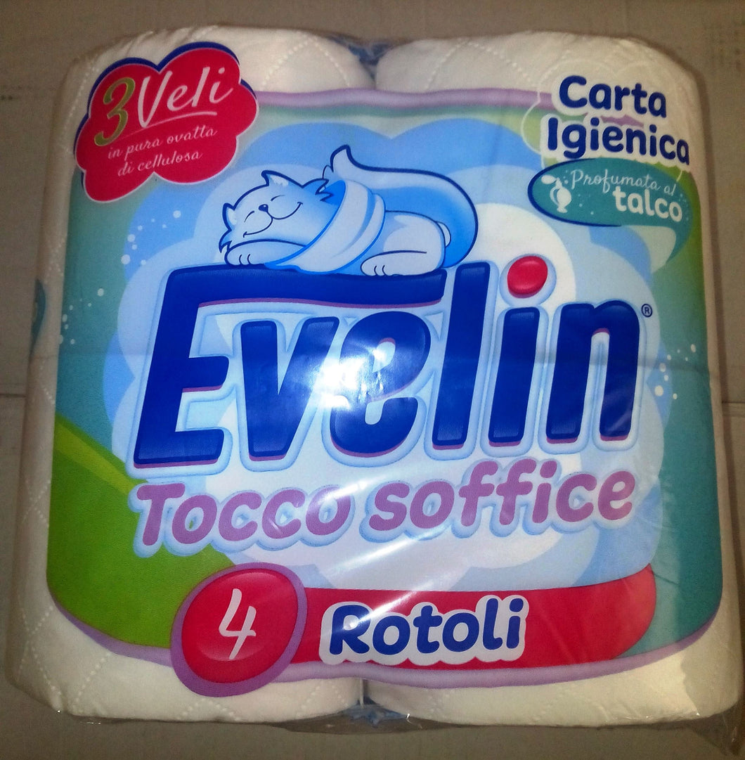 Carta Igienica Evelin 3 veli x 4 Rotoli