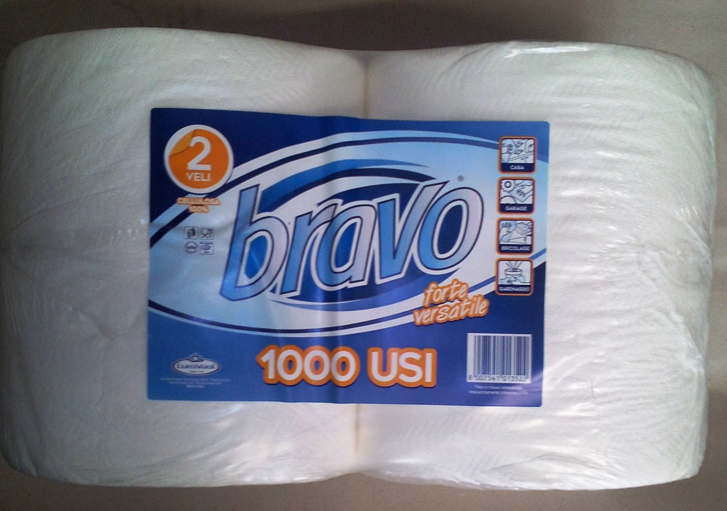 Rotoloni bobina  1000 usi x 2 rotoli