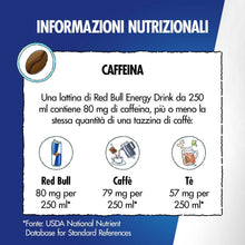 Carica l&#39;immagine nel visualizzatore di Gallery, Red Bull Energy Drink, 250 ml (24 Lattine)
