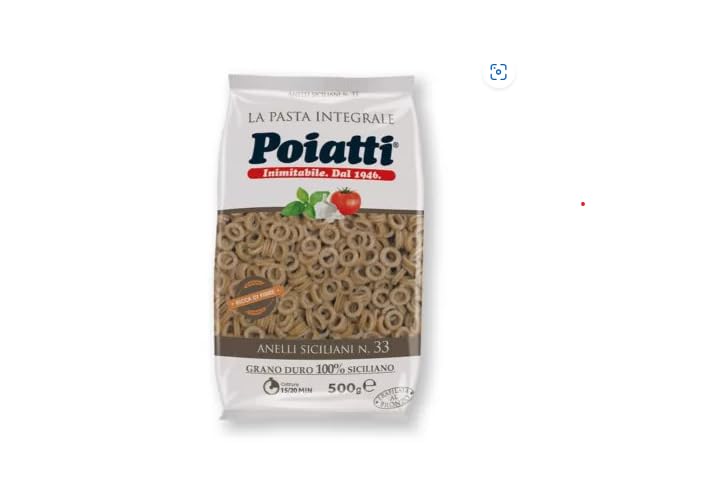 PASTA POIATTI ANELLI SICILIANI INTEGRALI GR 500 X 6 PACCHI
