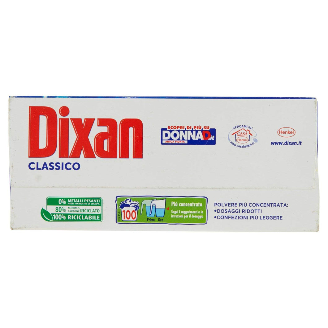 Dixan Lavatrice fustone 100 misurini 6 kg detergente per bucato
