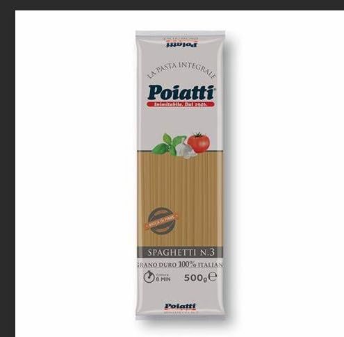 PASTA POIATTI SPAGHETTI INTEGRALI GR 500 X 10 PACCHI