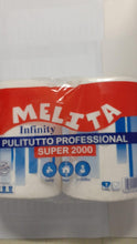 Carica l&#39;immagine nel visualizzatore di Gallery, ROTOLONI X 2 DI CARTA MELITA INFINITY PULITUTTO PROFESSIONAL SUPER 2000
