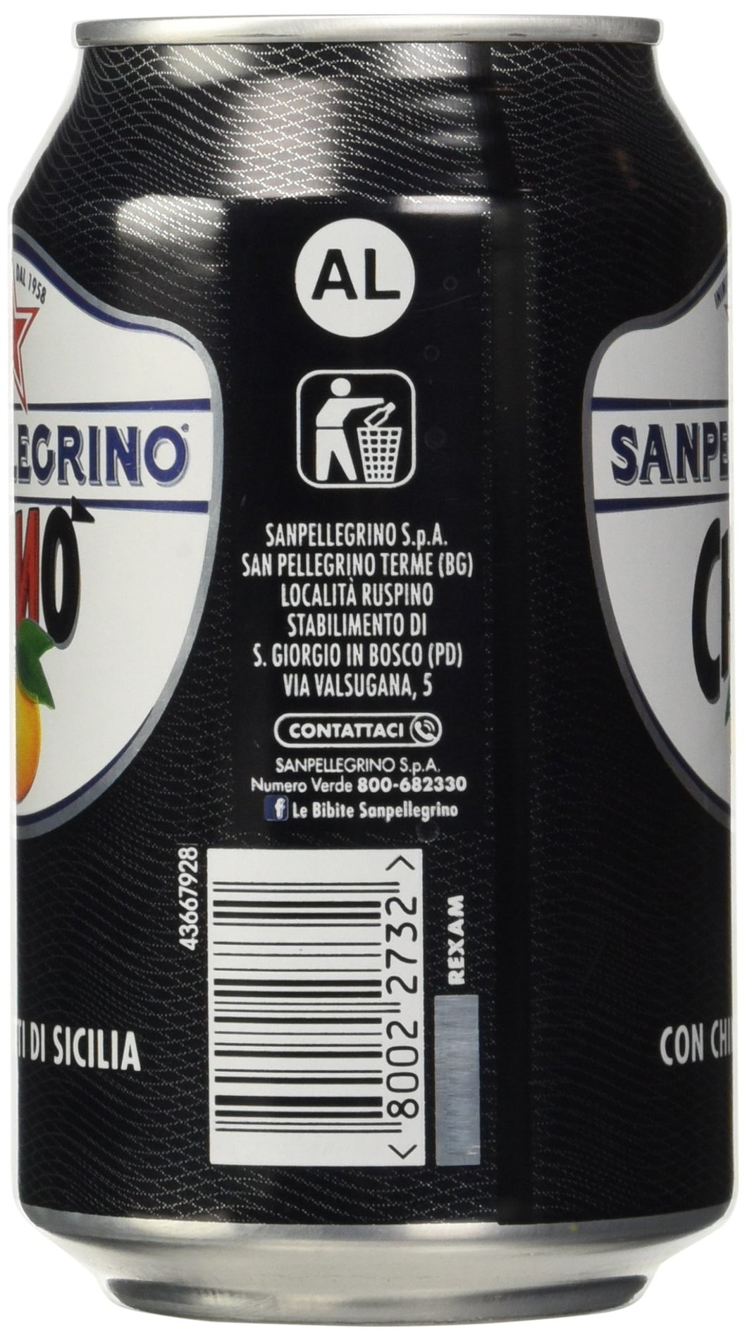 Sanpellegrino Chinò con Chinotti di Sicilia, 330 Ml [Confezione da 24]