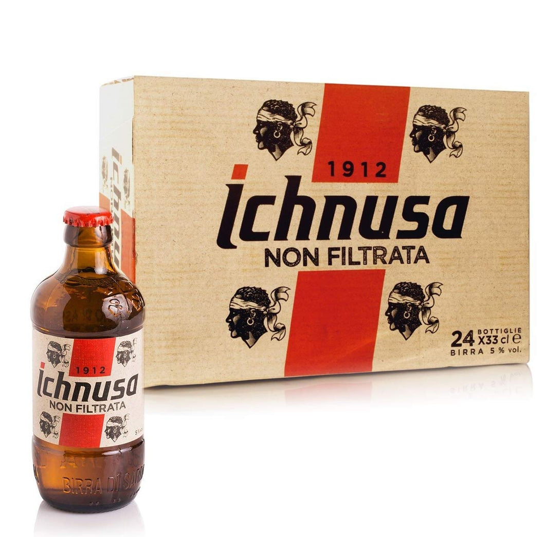 BIRRA ICHNUSA NON FILTRATA - Cartone da 50 CL - (10 Bottiglie)