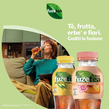 Carica l'immagine nel visualizzatore di Gallery, FuzeTea Pesca e Rosa – 12 Bottiglie da 400 ml, Tè Freddo alla Pesca con una Nota di Rosa, in Bottiglia PET 100% Riciclabile, Bevanda Analcolica

