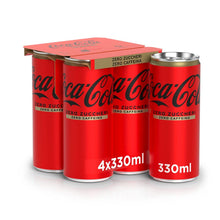 Carica l&#39;immagine nel visualizzatore di Gallery, Coca-Cola Zero Zuccheri Zero Caffeina – 4 Lattine da 330ml, Tutto il Gusto Coca-Cola Senza Calorie e Senza Caffeina, in Lattina Riciclabile, Bevanda Analcolica con Edulcoranti
