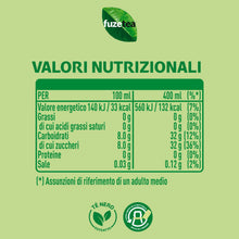 Carica l'immagine nel visualizzatore di Gallery, FuzeTea Pesca e Rosa – 12 Bottiglie da 400 ml, Tè Freddo alla Pesca con una Nota di Rosa, in Bottiglia PET 100% Riciclabile, Bevanda Analcolica
