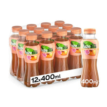 Carica l'immagine nel visualizzatore di Gallery, FuzeTea Pesca e Rosa – 12 Bottiglie da 400 ml, Tè Freddo alla Pesca con una Nota di Rosa, in Bottiglia PET 100% Riciclabile, Bevanda Analcolica
