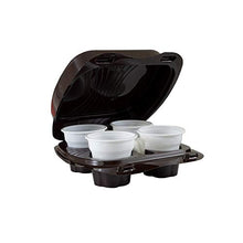 Carica l'immagine nel visualizzatore di Gallery, Vi.Pac 50 Contenitori KAFFEBox Pet caffè Asporto Bicchierini Caffe Confezioni plastica Coperchio Termici Trasporto Bar Coffee (4 caffè)
