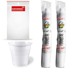 Carica l&#39;immagine nel visualizzatore di Gallery, NARAMAKI® Bicchieri Caffè - 200 Bicchierini Caffè Di Plastica - Bicchierini Bianchi da 80 cc
