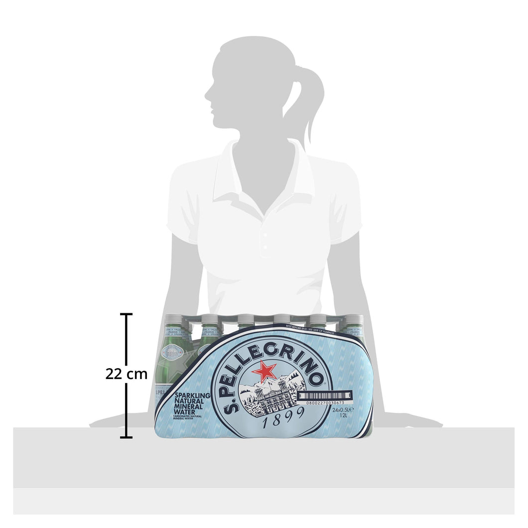 Acqua Minerale Naturale Frizzante San Pellegrino 24x500ml