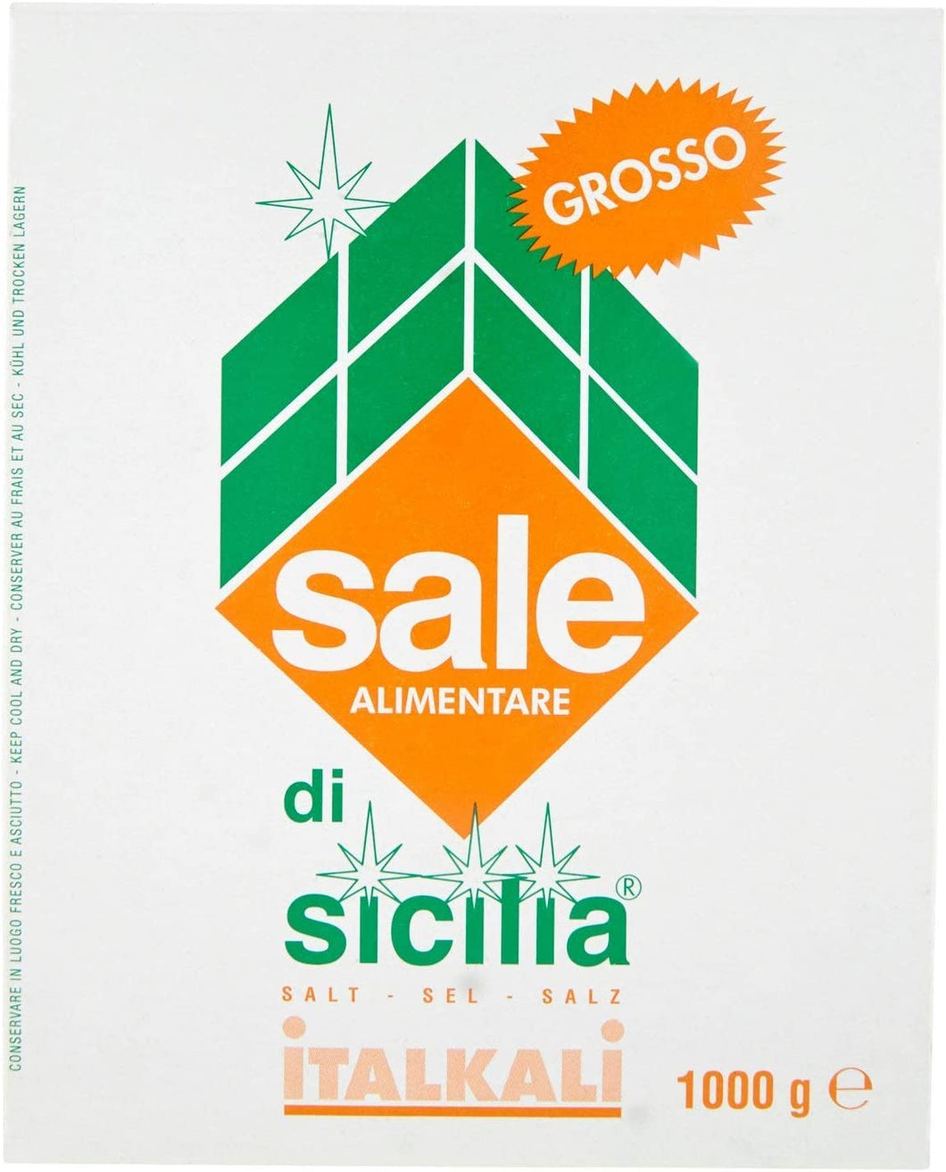 6 x ITALKALI SALE DI SICILIA GROSSO NATURALE