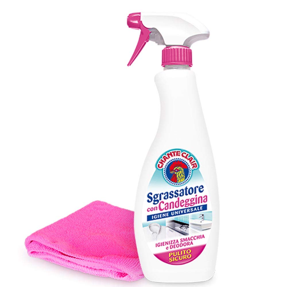 3 x Sgrassatore Universale Chanteclair Promo Pack Confezione Promozionale 3 Bottiglie con 2 Flagranza Marsiglia + 1 Candegina da 625ml Super Potente Pulito Garantito