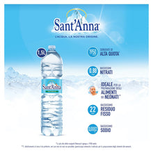 Carica l&#39;immagine nel visualizzatore di Gallery, Acqua Sant&#39;Anna Pack 1,5L Naturale | 36 Bottiglie di Plastica | Minerale, Oligominerale, Minimamente mineralizzata
