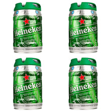 Carica l&#39;immagine nel visualizzatore di Gallery, Heineken DraughtKeg Confezione da 4 Fusti con Erogatori da 5 Litri Ciascuno
