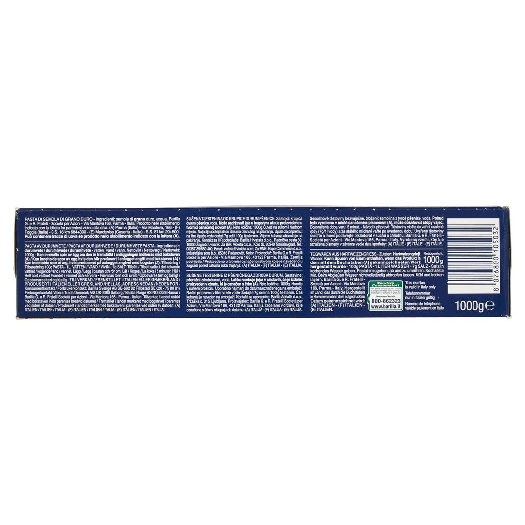 Barilla - Spaghettini n.3, da semola di grano duro - 6 pezzi da 1 kg [6 kg]