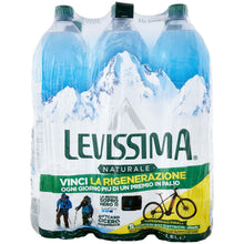 Carica l&#39;immagine nel visualizzatore di Gallery, Levissima Acqua Minerale Naturale Oligominerale, 6 x 1.5L
