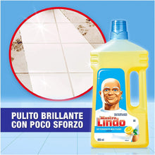 Carica l&#39;immagine nel visualizzatore di Gallery, Mastro Lindo Detersivo Pavimenti, Liquido Multiuso, 6 Confezioni (6 x 950 ml), Limone, Maxi Formato, Pulito Brillante con Poco Sforzo, Efficace Multisuperficie
