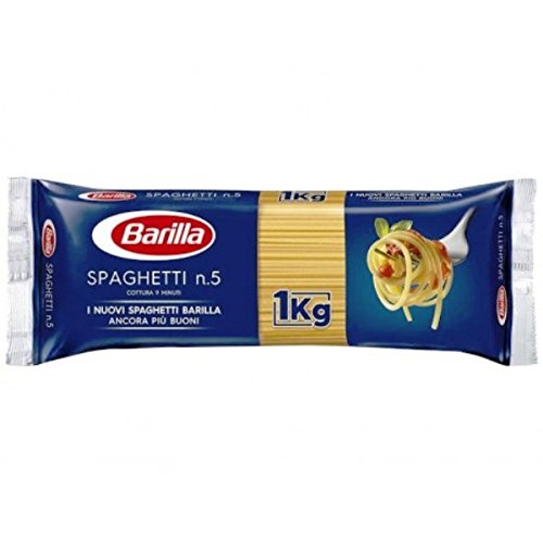 Barilla Pasta Spaghetti di Grano Duro, 1 kg x 12 confezioni