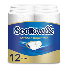 Carica l&#39;immagine nel visualizzatore di Gallery, Scottonelle Carta Igienica Soffice e Trapuntata, Confezione da 12 Rotoli
