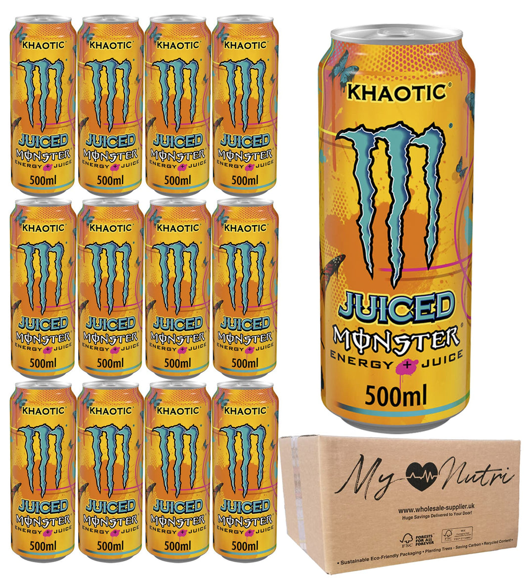 Monster Khaotic Energy Drink 500 ml (confezione da 12)