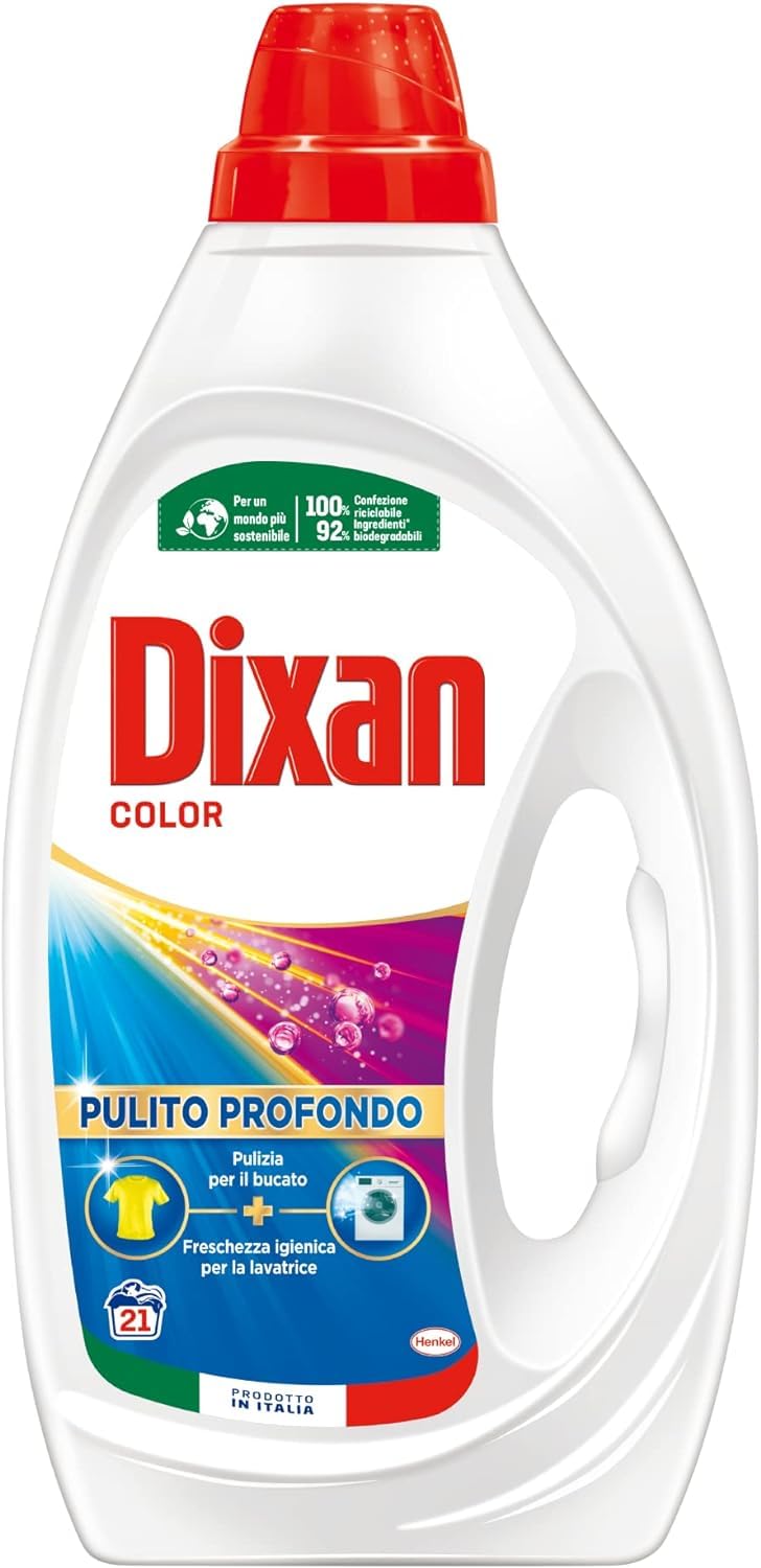 Dixan Detersivo Lavatrice Liquido Color, 21 lavaggi