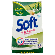 Carica l&#39;immagine nel visualizzatore di Gallery, Soft Polvere Lavatrice Igienizzante Linfa di Aloe 78 lavaggi 3900g
