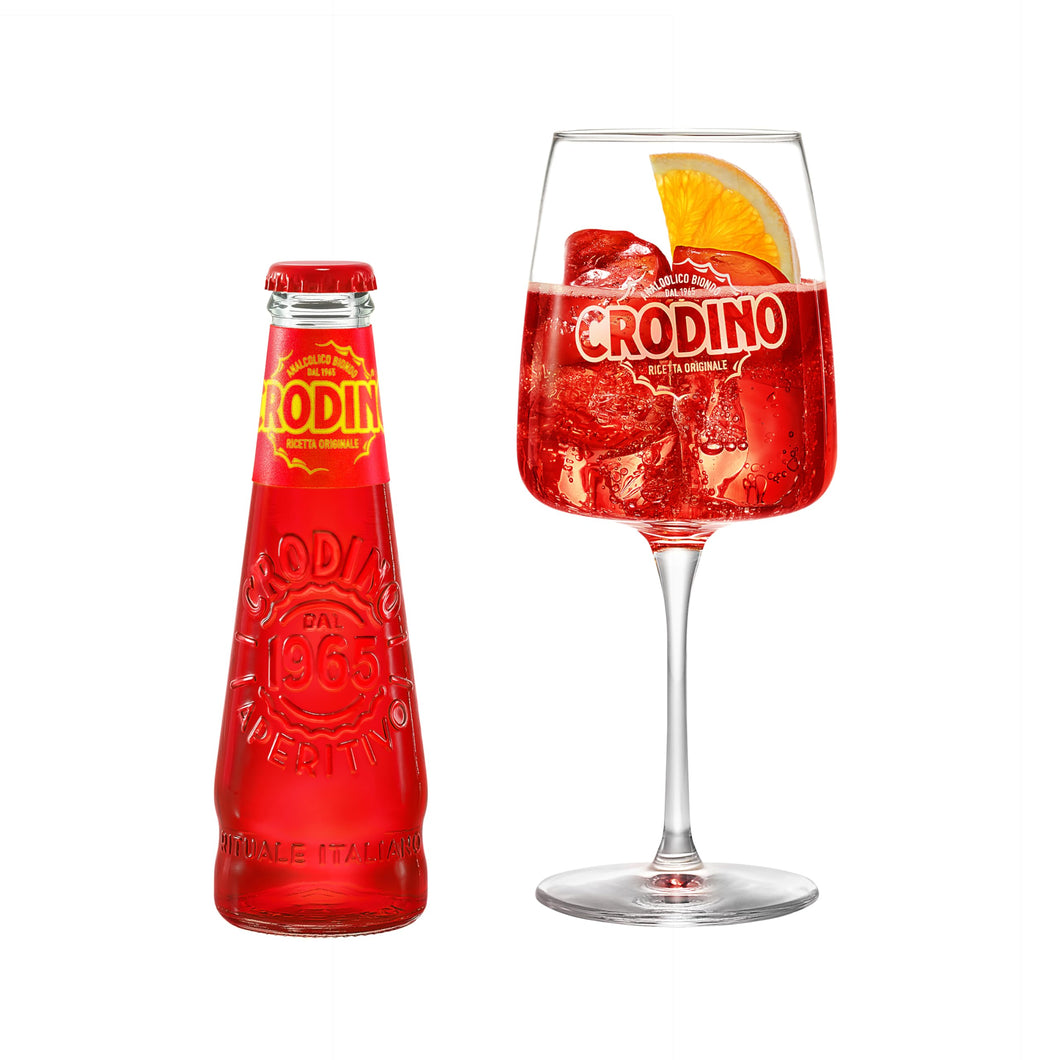 Crodino Arancia Rossa - Aperitivo Analcolico Pronto da Bere, 3 Bottigliette da 17,5 cl