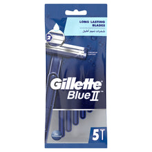 Carica l&#39;immagine nel visualizzatore di Gallery, Gillette Rasoio, Blue Ii Chromium Coating Cuchilla Afeitar Desechable 5 Uds, 200 gr
