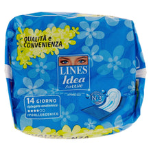 Carica l&#39;immagine nel visualizzatore di Gallery, Lines - Assorbenti Idea, Sottile, Anatomico, Ipoallergenico, In Bustina - 14 Pezzi
