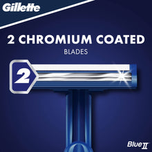 Carica l&#39;immagine nel visualizzatore di Gallery, Gillette Rasoio, Blue Ii Chromium Coating Cuchilla Afeitar Desechable 5 Uds, 200 gr
