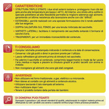 Carica l&#39;immagine nel visualizzatore di Gallery, Domopak sacchetti gelo medi - 23 x 32 cm - 2.5 L - 1 confezione da 20 pezzi, 1 unità, 20
