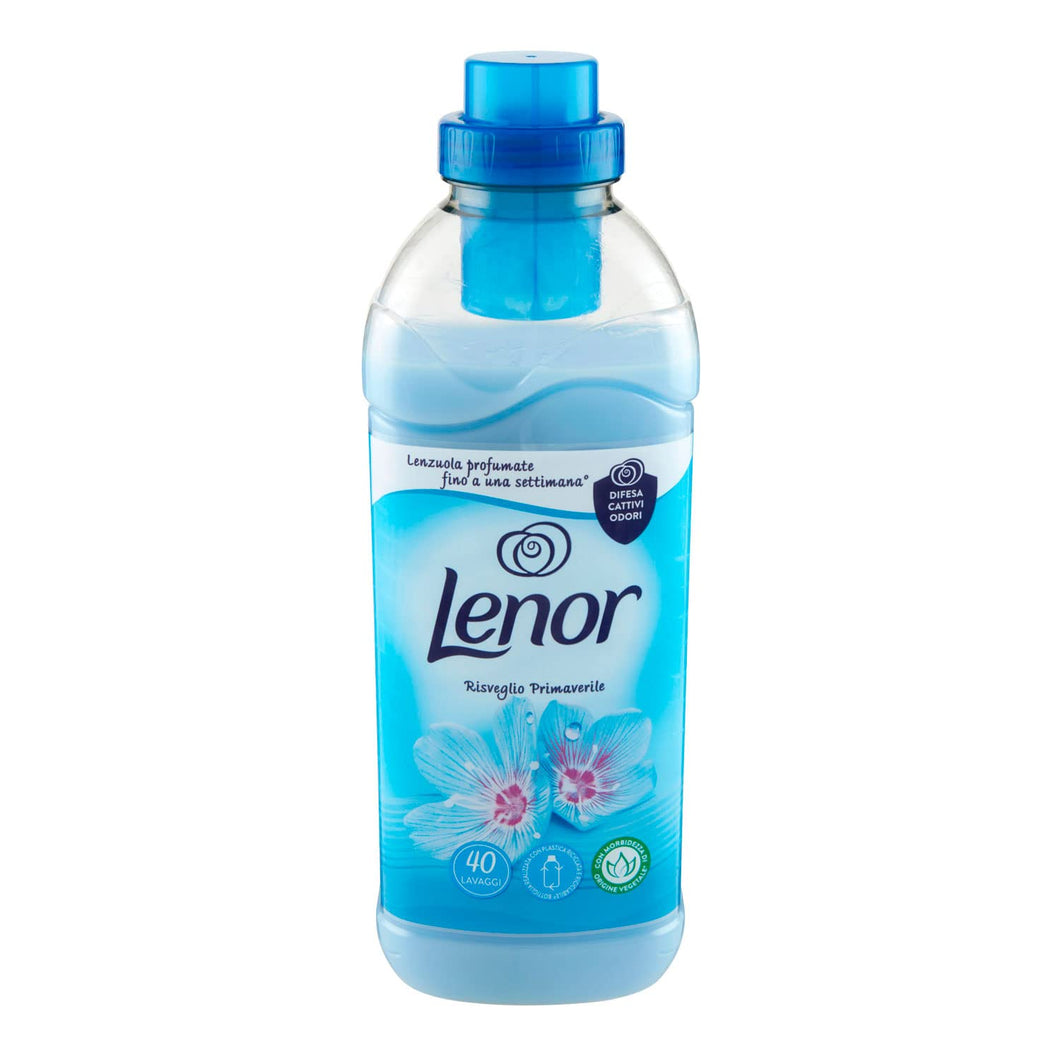 Lenor Ammorbidente Lavatrice Concentrato, 40 Lavaggi,X 3 BOTTIGLIE 160 LAV Risveglio Primaverile, Freschezza Di Lunga Durata E Morbidezza Di Origine Vegetale, Lenzuola Profumate Fino A 1 Settimana